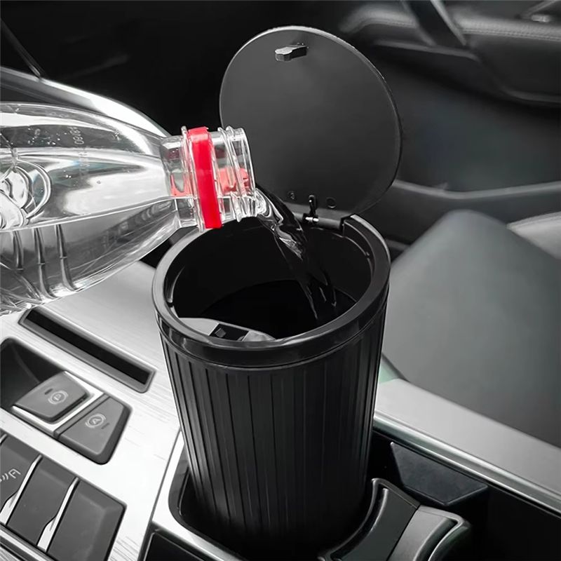 A60E-Press Type Car Trash Can  - Waterproof Car Trash Can With Lid ulasan dan harga