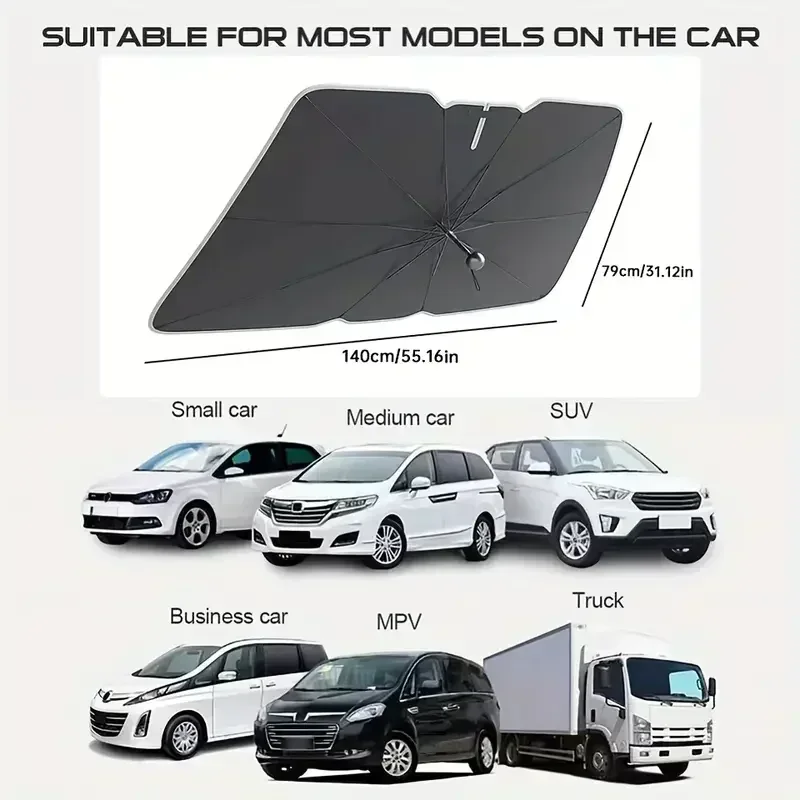 Car Sunshade Windshield Umbrel - Car Sunshade Windshield Umbrella Foldable ulasan dan harga