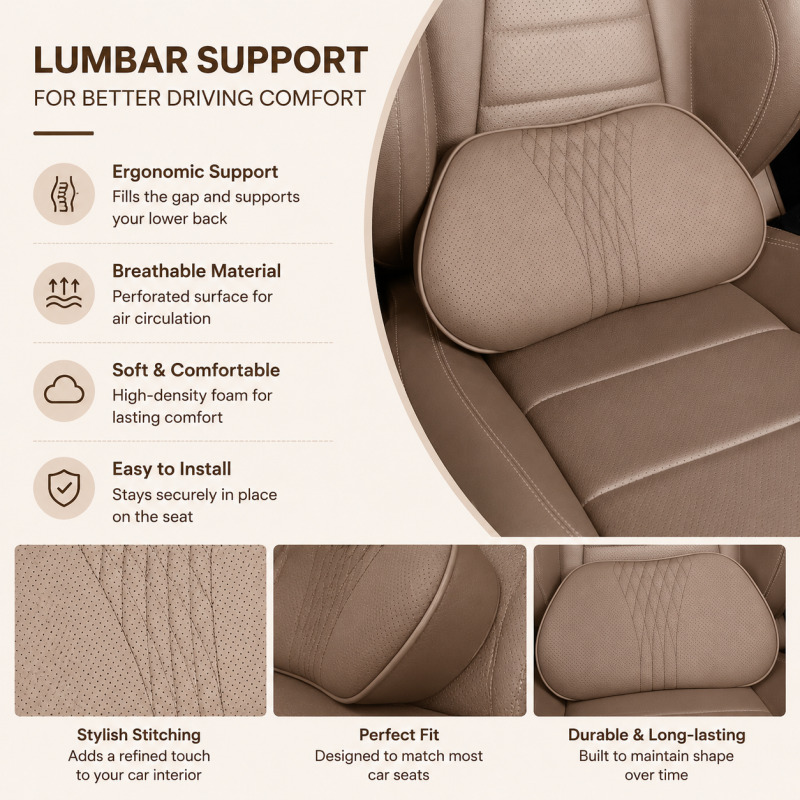 Car Headrest Neck Pillow Memor - Memory Foam Car Neck Pillow Lumbar Support ulasan dan harga