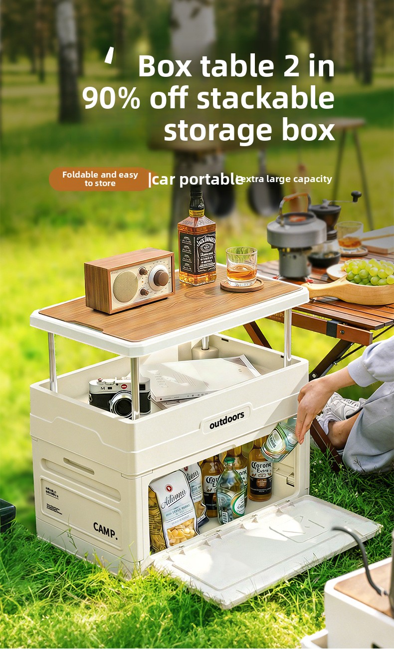 Camping Folding Storage Box Wo - Car Trunk Organizer Foldable Storage Box ulasan dan harga