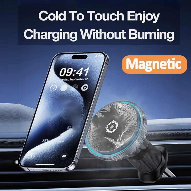 Ice Cooling Magnetic Car Wirel - Magnetic Phone Holder For Car Vent ulasan dan harga