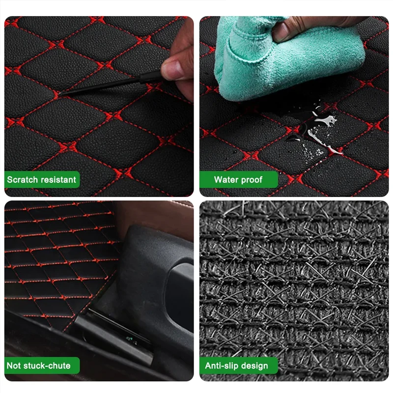 Car Floor Mats 4PCS Universal  - Car Floor Mats Universal Waterproof Leather ulasan dan harga