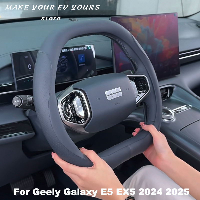 For Geely Galaxy E5 EX5 2024-2 - Car Steering Wheel Cover Anti Slip Breathable ulasan dan harga