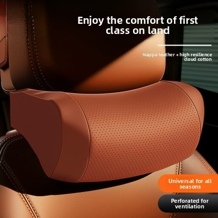 Memory Foam Car Neck Pillow PU - Memory Foam Car Neck Pillow Lumbar Support ulasan dan harga