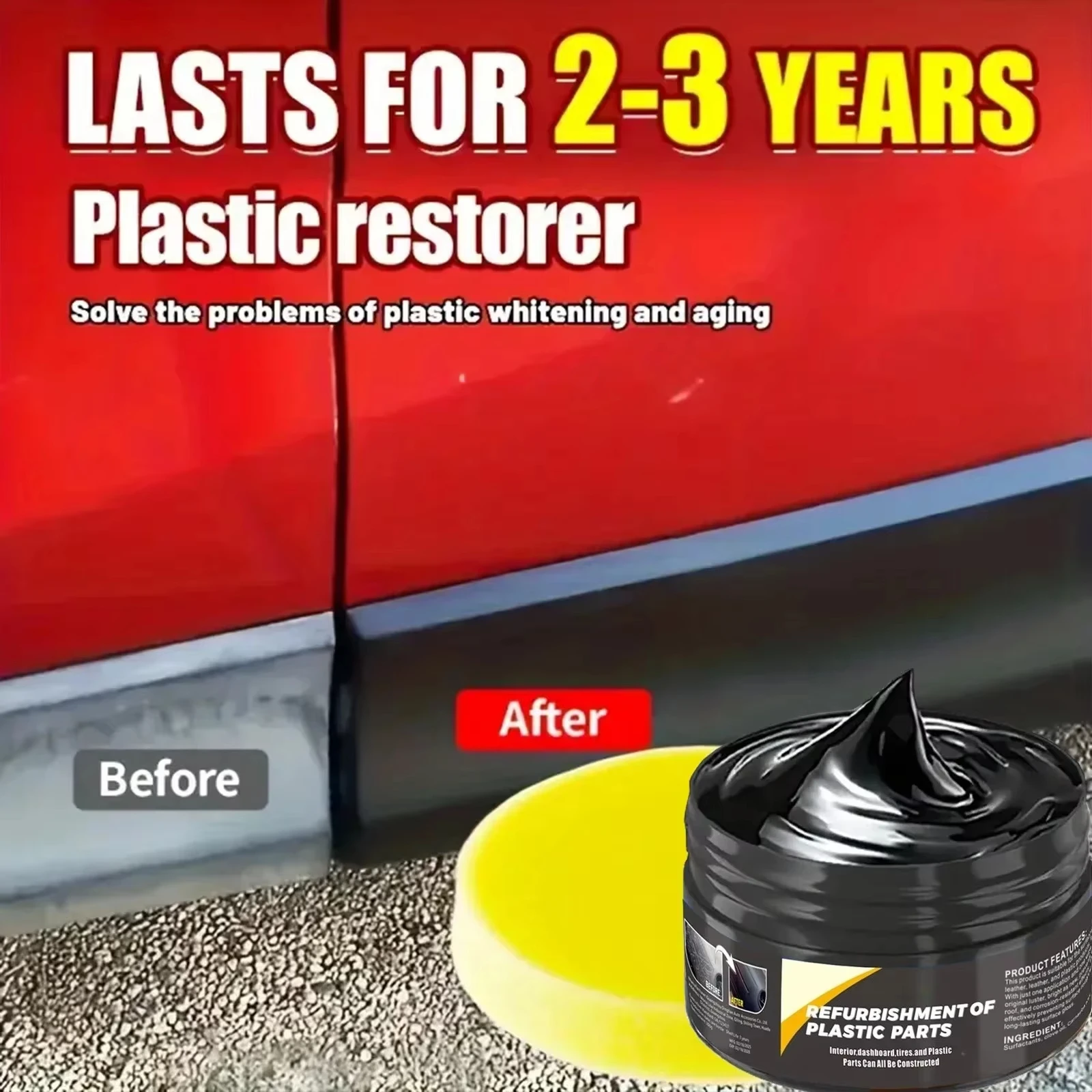 B1257 Car Interior Plastic Lea - Car Scratch Repair Polishing Wax Paste ulasan dan harga